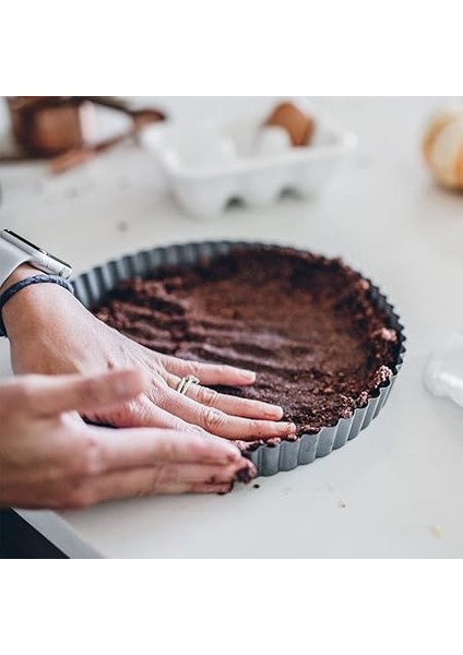Kitchen Kiş Kalıbı Kaldırma Tabanlı 22CM Mükemmel Tarteform Veya Kiş Pişirme Kalıbı Kaldırma Tabanlı Tarte Pişirme Kalıbı modelleri