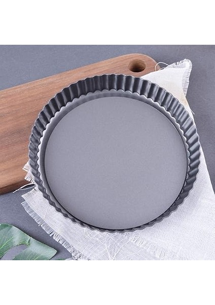 Kitchen Kiş Kalıbı Kaldırma Tabanlı 22CM Mükemmel Tarteform Veya Kiş Pişirme Kalıbı Kaldırma Tabanlı Tarte Pişirme Kalıbı fırsatları