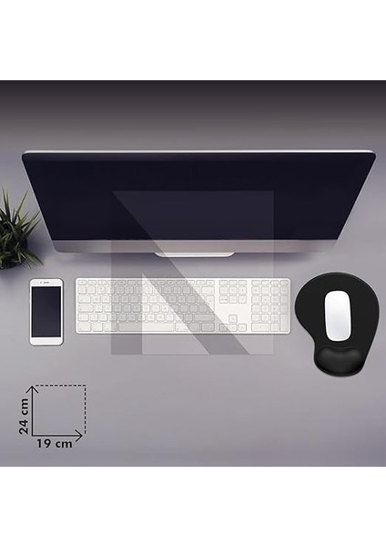 - Elips Bilek Destekli Mouse Pad | Konforlu, Kaymaz Taban, Ergonomik, Yumuşak, Ev,ofis (Siyah) modelleri