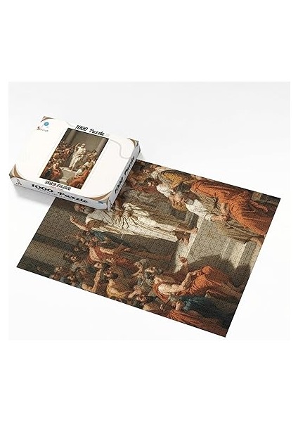 Craft 1000 Parça Puzzle Yunan Dönemi Sanat Eseri, Antik Felsefe Temalı Sokratik Diyaloglar modelleri