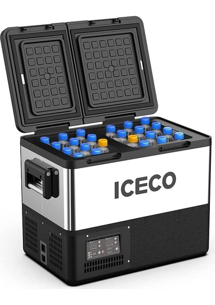 TCD55 12/24VOLT 55 Litre Çift Bölmeli Outdoor Kompresörlü Oto Buzdolabı/dondurucu