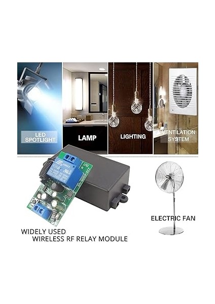 Radyo Frekansı Işık Uzaktan Kumanda Anahtarı, 433MHZ Rf Kablosuz Ac 220V 240V 110V 1500W Vericili Röle Alıcı, Geçiş Modu Açma/kapama Lambası (2 Verici Ile) fiyatları