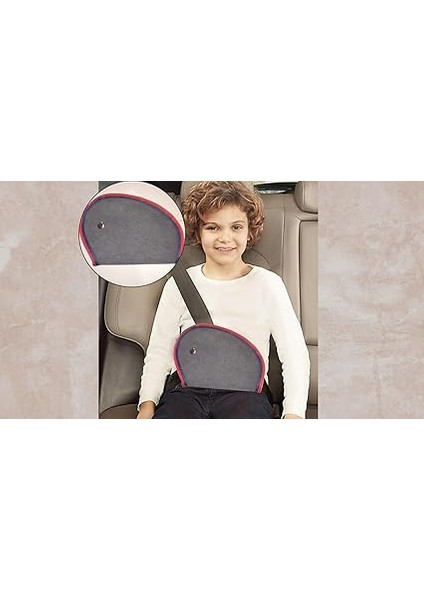 Çocuk Emniyet Kemeri Düzenleyici ve Tutucu Emniyet Kemer Pedi,boyun Kesme Önleyici,çocuk Emniyet Kemer Rahatlatıcı,oto Kemer Kılıfı,yüksek Kaite(Antrasit Renk)(Kırmızı Kenarlı) fiyatları