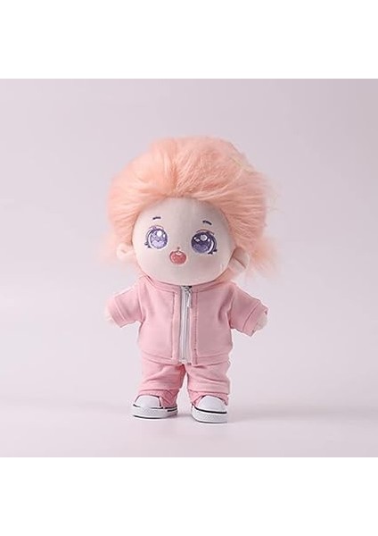 10 cm 15 cm Peluş Bebek Giysileri Düz Renk Kaban Pantolon Spor Giyim Kıyafet Bebek Aksesuarları Giydirme (Pembe-15 Cm) fiyatları