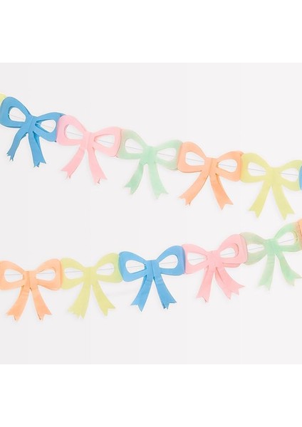 Meri - Tissue Paper Bow Garland - Fiyonk Asılan Süsler (X3)