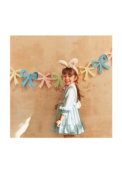 Meri - Tissue Paper Bow Garland - Fiyonk Asılan Süsler (X3) fiyatları