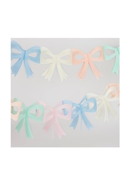 Meri - Tissue Paper Bow Garland - Fiyonk Asılan Süsler (X3) fırsatları