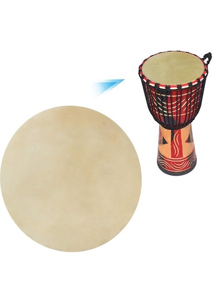 Buffalo Davul Kafası Şeffaf Ses Değiştirme Müzik Severler Afrika Davul Performansları Için Bongo Davul (9 Inç)