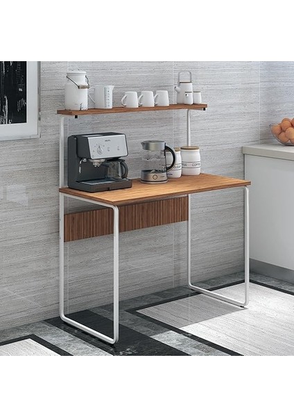 G Masa 100X50 Metal Iskeletli Parlak Bambu Yüzey Ders Çalışma ve Bilgisayar Masası fırsatları