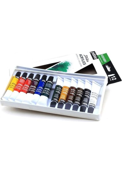 Studio Akrilik Boya Seti 12 Renk x 12 ml fiyatları