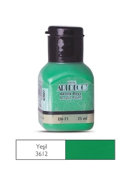 Artdeco Akrilik Boya 25 ml Yeşil 070A-3612