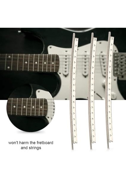 Fret Wire, Gitar Fret Wire 24 Adet Gitar Beyaz Bakır Tel Tel Tel Set Elektro Gitarlar Için Aksesuar fiyatları