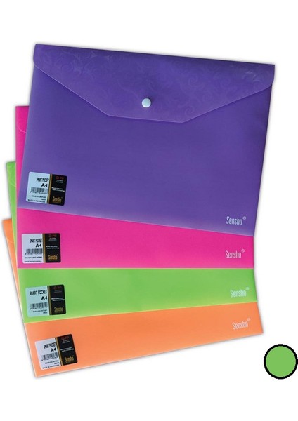 Sensho A4 Yeşil Çıtçıtlı Dosya BSI0050(ADET)