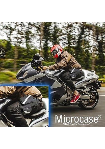 Su Geçirmez 3 Gözlü Reflektörlü Ayarlanabilir Motosiklet Kurye Bel Bacak Çanta - AL3253 fırsatları