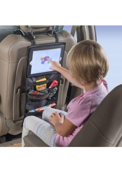 Koltuk Arkası Tablet Telefon Tutucu Eşya Düzenleyici Organizer Kılıf Oto Araç Içi Aksesuar Koruyucu Kılıfı Arac Aksesuari Otomobil Aksesuarları Çantası Stand Şeffaf