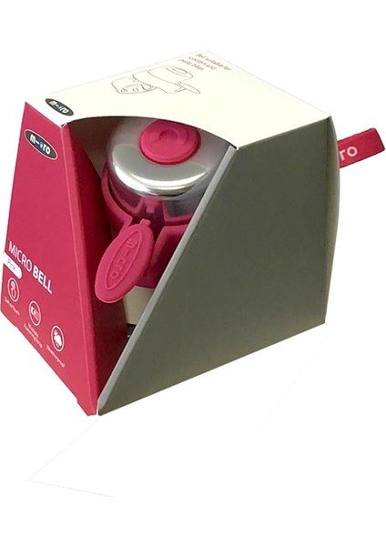 Scooter Zili Pembe, Yağmur Geçirmez, Silikon Kayış ile Kolay Montaj, Micro Scooterlar ve Bisikletler Için Uyumlu