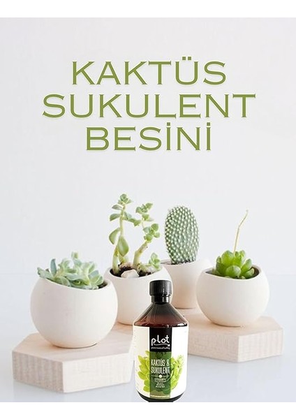Kaktüs Sukulent Organik Içerikli Bitki Besini 500 ml Sıvı Gübre fırsatları