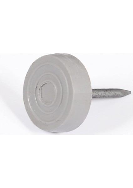 Çivili Masa Sandalye Zemin Koruyucu Plastik Ayak Açık Gri 25'li 16 mm