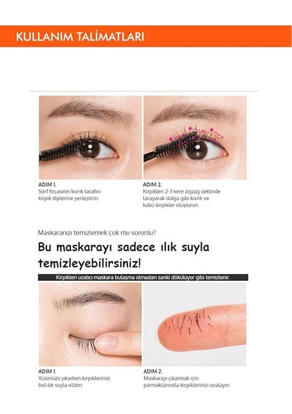 Kıvrık ve Uzun Kirpik Görünümü Sunan Maskara Over Lengthening Mascara (Wave Lash) fiyatları