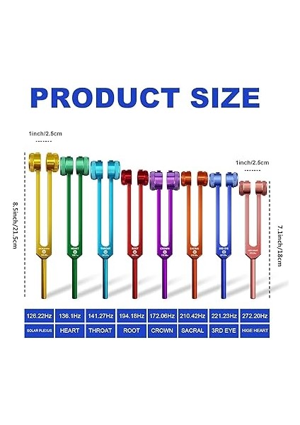 Tuning Çatal Seti, Iyileştirmek Için Yükseltilmiş Ağırlıklı Akort Çatalları, Çakra Şifa Terapisi Için Tuning Çatalı Aktivatörlü Ses Iyileştirme Aletleri Seti, Dna Şifa, Yoga, Meditasyon fiyatları