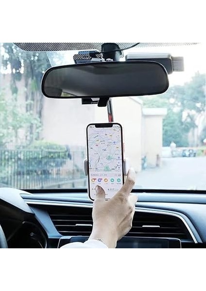 Ayarlanabilir Araç Dikiz Aynası Telefon Tutucu Gps Takip Standı Universal 6-10CM Telefon Tutucu modelleri