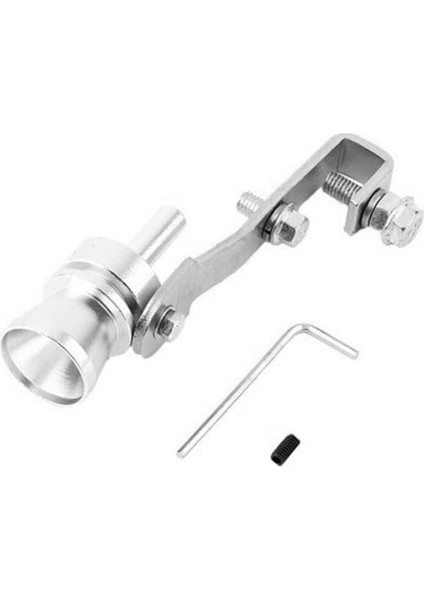 Aparatlı Islık Sesli Orta Egzoz Ucu Turbo Sesi (Krom-Gri) indirimleri