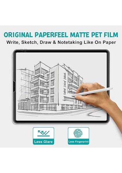 iPad Pro 11 2024 M4 Için Manyetik Folyo, Koruyucu Folyo, Mat Kağıt Manyetik Folyo, Yazı Çizmek Için, Parlama Önleyici, Daha Az Parmak Izi, Kolay Kurulum, Çizilmez indirimleri