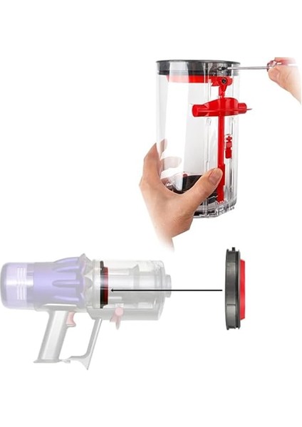 Dikey Süpürge Toz Haznesi Contası, Dyson SV12, V10 ile Uyumlu modelleri