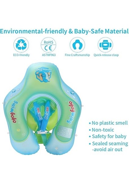 Şişme Bebek Yüzme Şamandıra Bebek Yüzme Şamandıra Halkası Sevimli Bebek Havuzu Şamandıra Havuzu Ları 3-24 Ay Için Bebek Erkek Kız Yüzmek Eğitmen Mini Hava Pompası + Güneş Gölgelik ile fırsatları