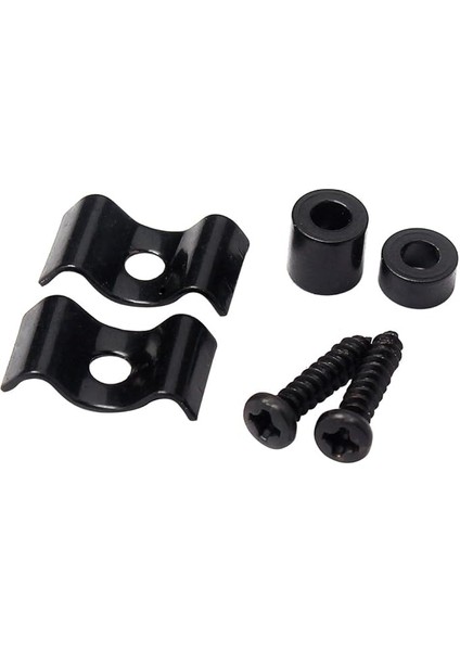 Elektro Gitar Tel Tutucu 1 Çift Metal Kordon Ağaç Kılavuzu Tutucu St &amp; Sq Için Elektro Gitar Bas Yedek Parçaları Siyah