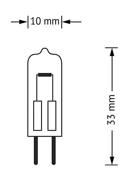 Halojen Pin Taban Lambası G4 12 V 20 Watt 64428 300 Derece Fırın Lambası modelleri