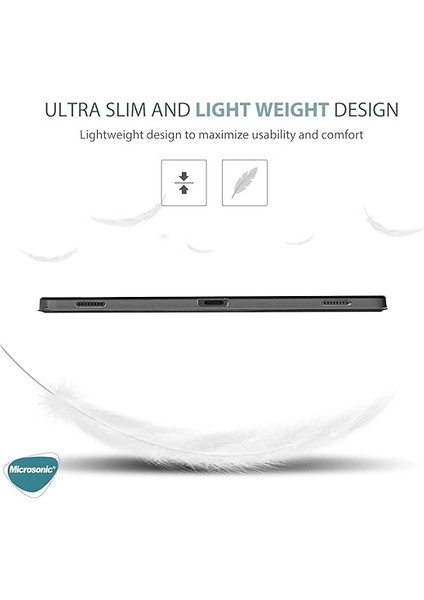 Samsung Galaxy Tab S10 Plus X820 Kılıf Slim Translucent Back Smart Cover Siyah [galaxy Tab S10 Plus X820 ile Uyumlu Kılıf - Siyah] indirimleri