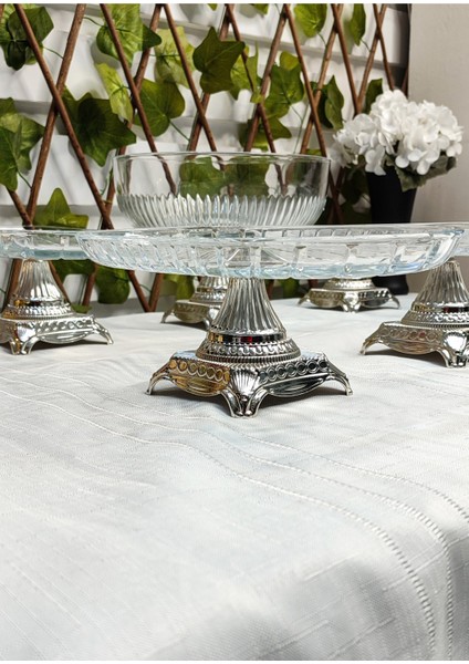 Seçkinev Flow 6 Parça Ayaklı Masa Sunum Tabağı Set fırsatları