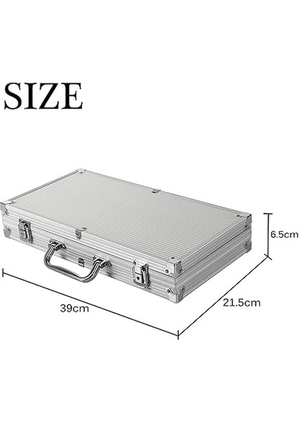 Poker Kılıfı, Lazer Poker Chips Poker 12 Gram, 2 Kart, Bayi, Küçük Kör, Büyük Kör Düğmeler ve 5 Zar, Alüminyum Kılıflı (300 Cips) fırsatları