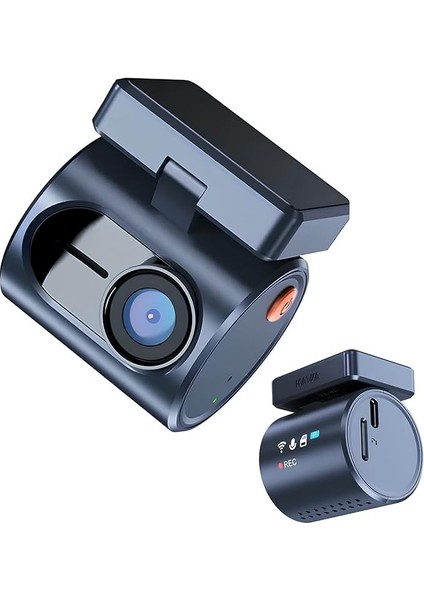 Mini 3 Pro 2k 1296P Wdr Wi-Fi G-Sensörlü Gece Görüşlü Araç Kamerası Şeffaf LED Bildirim Ekranı