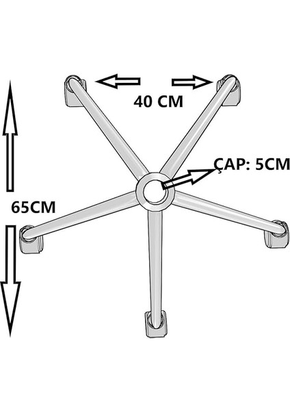 Ayak Konik Krom Tekerlekli Döner Sandalye Ayağı Oyuncu Koltuğu Ayağı fiyatları