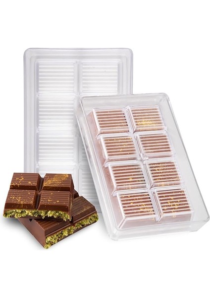 Home Dubai Çikolatası Için Kalıp, Sert Çikolata Kalıbı, Polikarbon Çikolata Kalıbı, Kırılmaz ve Esnemez 1:1 Gerçeklikte Dubai Çikolatası Elde Edin