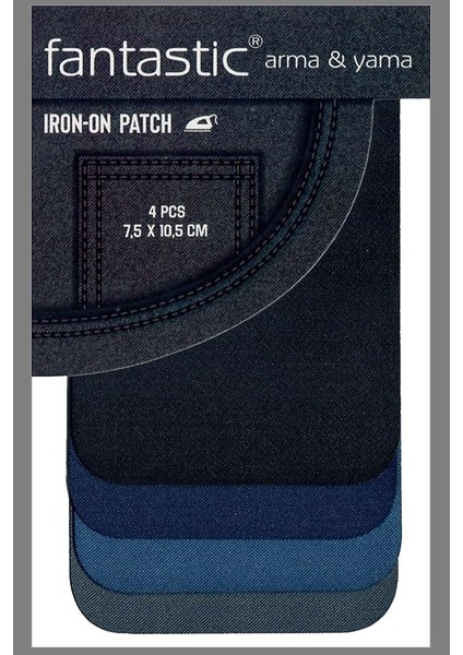 Paket Ütü ile Yapışan Kumaş Dokuma Arma Patch Giysi &amp; Kıyafetler Için (4 Renk) Yama Kolay Uygulama