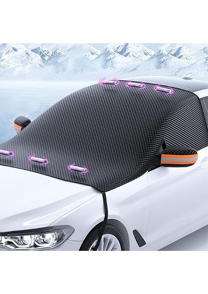 Manyetik Oxford Kumaş Araç Kar Brandası Araç Güneşlik Araç Koruyucu Araç Ön Cam Don Branda fırsatları