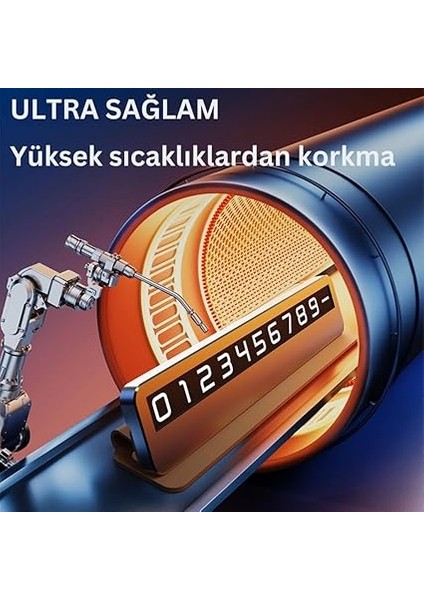Premıum Deri Alaşım Gizlenebilir Araç Park Telefon Numaratörü Geçici Park Telefon Numaratörü indirimleri