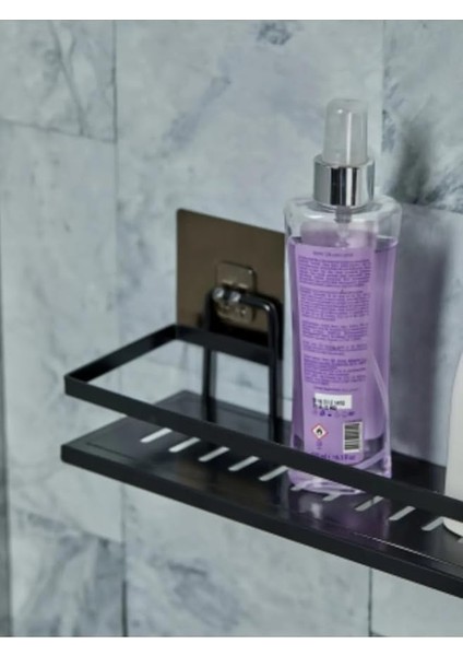 2'li Metal Yapışkanlı Banyo Rafı Organizer (40CM x 10CM) modelleri