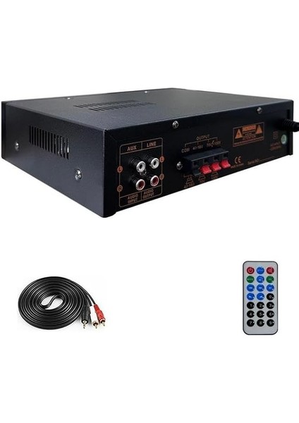 Merz LV-200 100V Trafolu ve 4-16 Ohm Mixer Amfi 200W Anfi Bluetooth USB modelleri