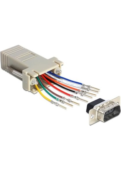 9 Pin Erkek RJ45 D-Sub Modular Adaptör