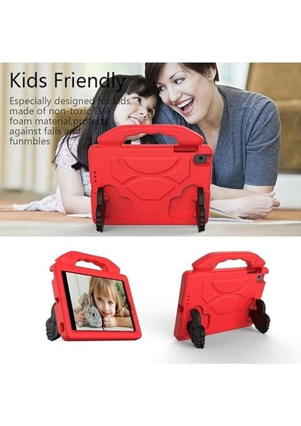 Samsung Galaxy T500 Tab A7 10.4 Inç Uyumlu Kılıf Standlı Çocuk Tablet Uyumlu Kılıfı Like - Kırmızı indirimleri