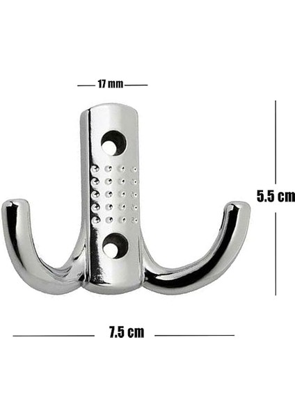 Nobel Vestiyer Duvar Askısı Dolap Elbise Banyo Askılığı Krom Askı (3 Adet) fiyatları
