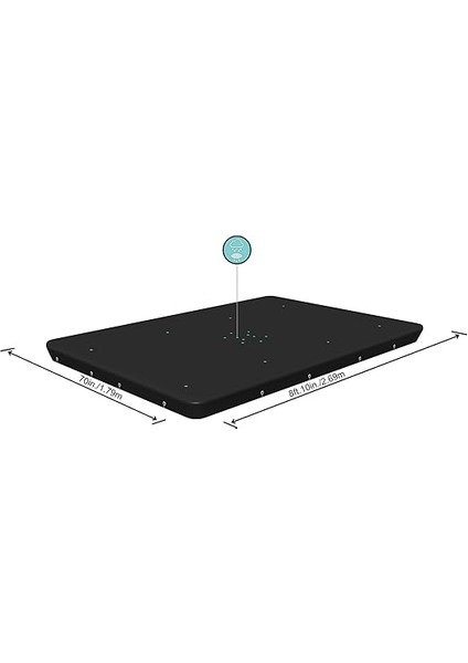 2,82 M x 1,96 M Dikdörtgen Havuz Örtüsü modelleri