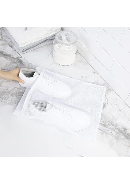 Home Textile Beyaz Renk Ayakkabı Yıkama Filesi 35 x 40 cm fırsatları