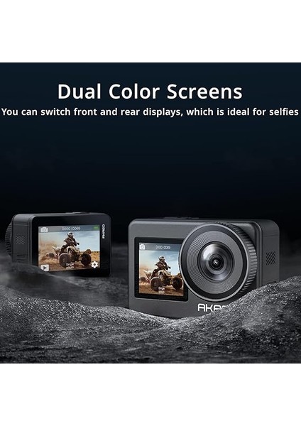 Brave 7 Aksiyon Kamerası, Ipx8 Su Geçirmez Yerel 4K 20MP Wifi Cam Dokunmatik Ekranlı Eıs 2.0 Yakınlaştırma Desteği Harici Mikrofon Ses Kontrolü Vlog Kamerası - Gri fiyatları