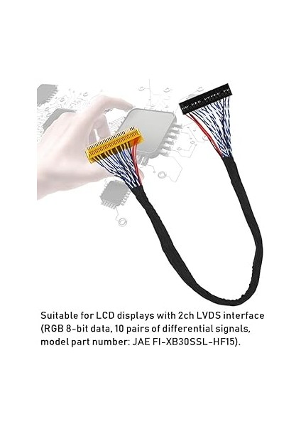 30 Pin Lvds Kablo, Doğruluk Pc Malzemesi Güçlü Lvds Kablo, Bakım Onarımı Için fiyatları