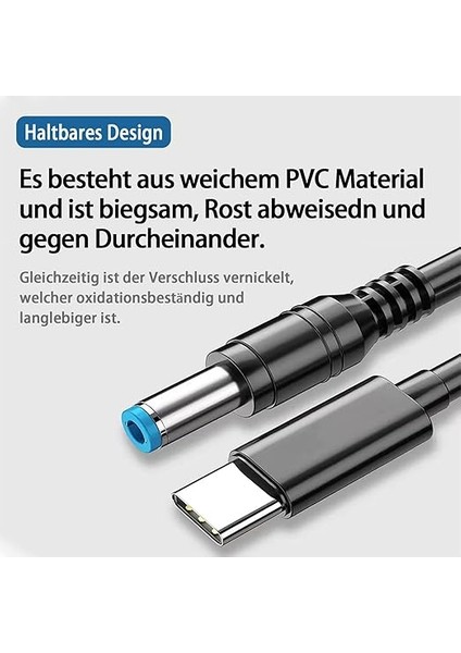 Usb-C Pd Tetik Kablosu Şarj Kablosu [pd Uyumlu 65W/100W, 5A Hızlı Şarj Yumuşak Pvc Malzeme Kullanır, Uzun Ömürlü ve Dayanıklı] 5,5/2,5 2,1 mm (12 V) Dizüstü Bilgisayarlar Için fırsatları